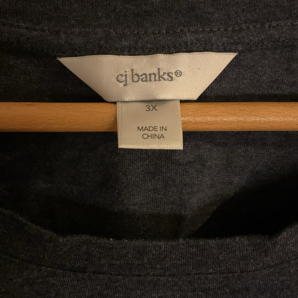 CJ Banks - Long Sleeve Sheep Shirt - Blue - Ladies Size 3X - Picture 3 of 13